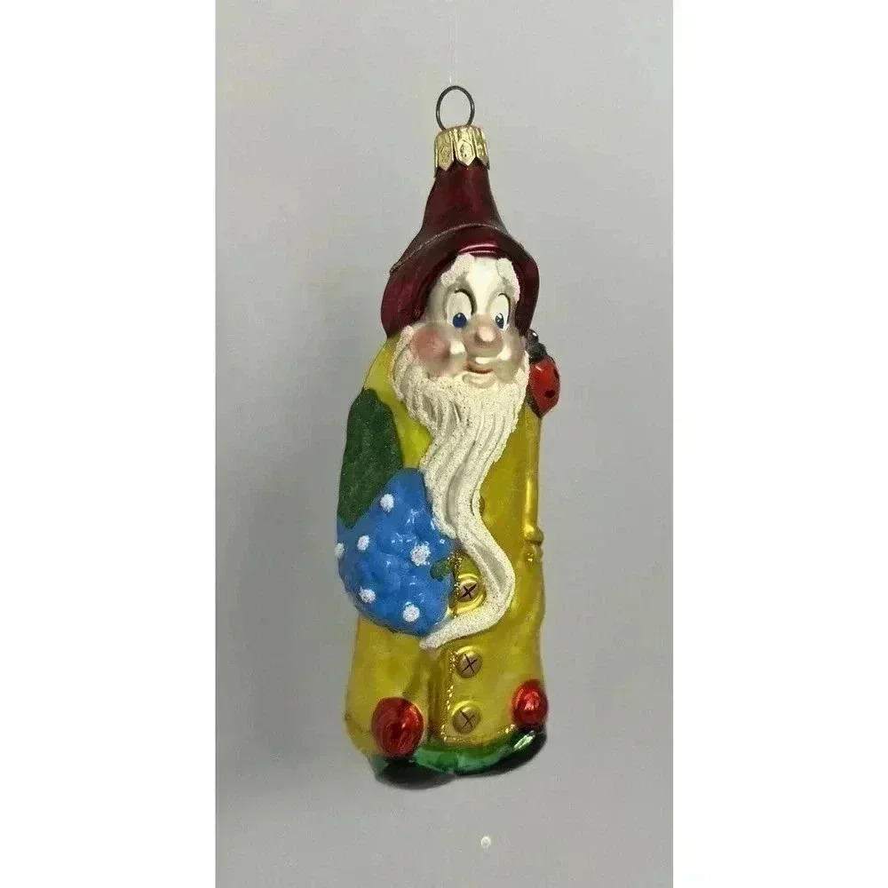 Kurt S Adler Polonaise Snow White 7 Dwarfs SLEEPY Komozja Poland Ornament Elves